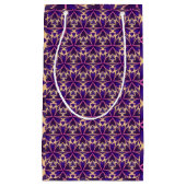 Abstrakte Rosa-Blume Kleine Geschenktüte (Vorderseite)