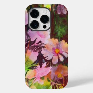 Abstrakte rosa Blume Künstlerische Dunkelheit Case-Mate iPhone 14 Pro Hülle
