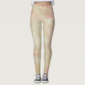 Abstrakte rosa Farbtöne Leggings (Vorderseite)