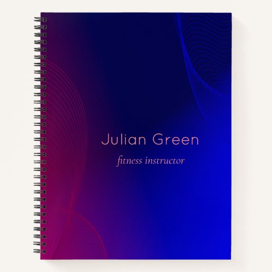 Abstrakte rosa Formen Notizblock (Vorderseite)