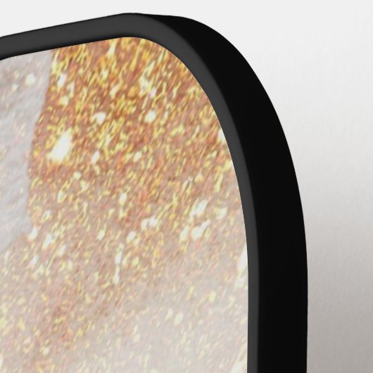 Abstrakte, rosa Formen Pickleball Schläger (Linke Seite)