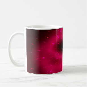 Abstrakte rosa Fraktal-Zusammensetzung. Magische E Kaffeetasse
