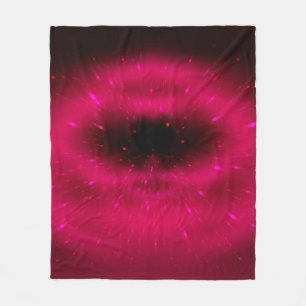 Abstrakte rosa fraktale Komposition. Magische Expl Fleecedecke