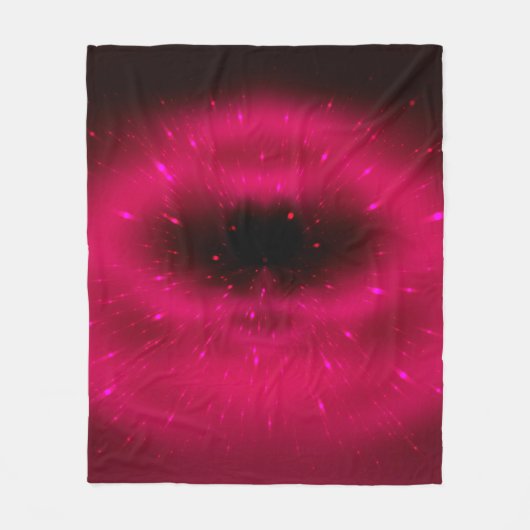 Abstrakte rosa fraktale Komposition. Magische Expl Fleecedecke (Vorderseite)