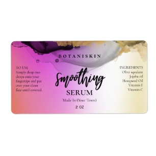 Abstrakte rosa goldfarbene Face and Hair Serum Lab