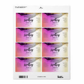 Abstrakte rosa goldfarbene Face and Hair Serum Lab (Vorne)