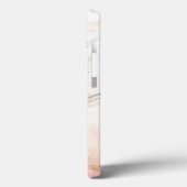 Abstrakte rosa Goldkunst Case-Mate iPhone Hülle (Rückseite / Links)