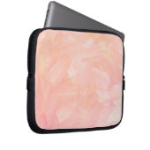 Abstrakte rosa Hand bemalt. Eleganter Pinsel Laptopschutzhülle (Vorne Rechts)