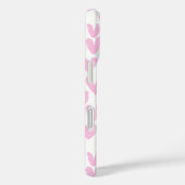 Abstrakte rosa Herzen auf Weiß Case-Mate iPhone Hülle (Rückseite / Rechts)