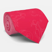 Abstrakte rosa Krawatte (Gerollt)