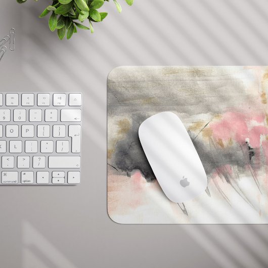 Abstrakte Rosa-Kunst Mousepad