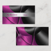 Abstrakte rosa Kurve der Visitenkarte (Vorne/Hinten)