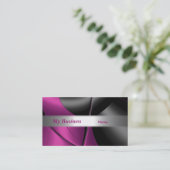 Abstrakte rosa Kurve der Visitenkarte (Stehend Vorderseite)