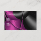 Abstrakte rosa Kurve der Visitenkarte (Rückseite)