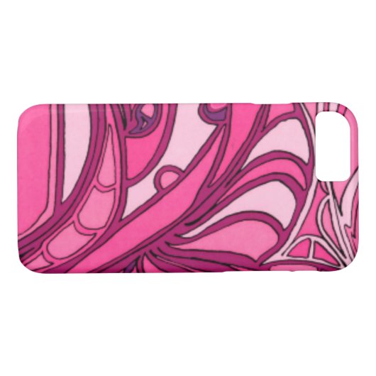 Abstrakte rosa Lackierung Case-Mate iPhone Hülle (Rückseite (Horizontal))