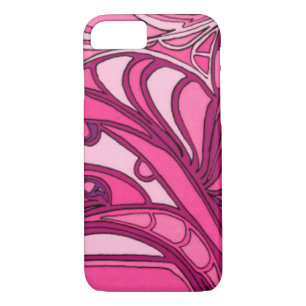Abstrakte rosa Lackierung iPhone 8/7 Hülle