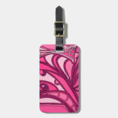 Abstrakte rosa Lackierung Gepäckanhänger (Vorderseite vertikal)