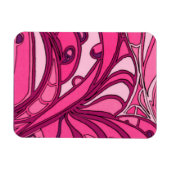 Abstrakte rosa Lackierung Magnet (Horizontal)