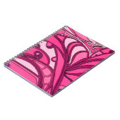 Abstrakte rosa Lackierung Notizblock (Linke Seite)