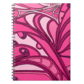 Abstrakte rosa Lackierung Notizblock (Vorderseite)