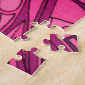 Abstrakte rosa Lackierung Puzzle (Seite)