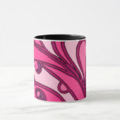 Abstrakte rosa Lackierung Tasse (Zentrum)