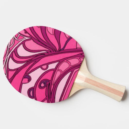 Abstrakte rosa Lackierung Tischtennis Schläger (Seitenansicht)