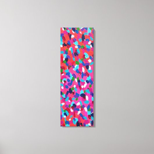 Abstrakte rosa Malerei Leinwanddruck (Vorderseite)