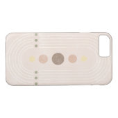 Abstrakte rosa Mitte des Jahrhunderts Case-Mate iPhone Hülle (Rückseite (Horizontal))