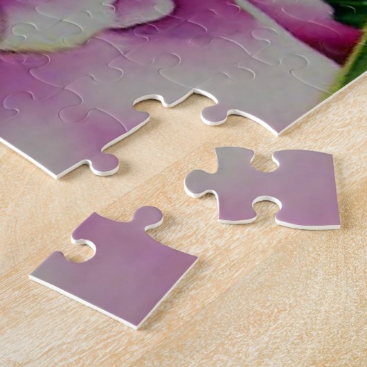 Abstrakte Rosa Péonejine Puzzle (Seite)