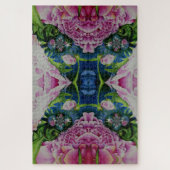 Abstrakte Rosa Péonejine Puzzle (Vertikal)