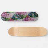 Abstrakte Rosa Péonejine Skateboard (Horizontal)