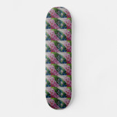 Abstrakte Rosa Péonejine Skateboard (Vorderseite)