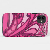 Abstrakte rosa Platten-Malerei Case-Mate iPhone Hülle (Rückseite (Horizontal))