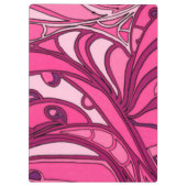 Abstrakte rosa Platten-Malerei Klemmbrett (Rückseite)