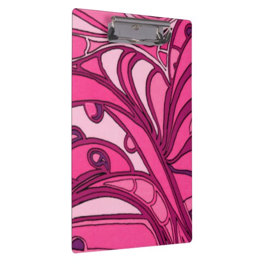 Abstrakte rosa Platten-Malerei Klemmbrett (Rechts)