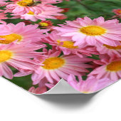 Abstrakte rosa Säue und Hummeln Poster (Ecke)