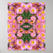 Abstrakte rosa Säue und Hummeln Poster (Vorne)