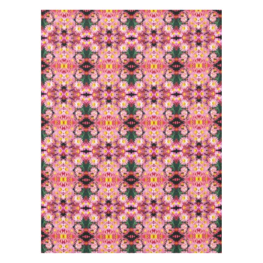 Abstrakte rosa Säue und Hummeln Tischdecke (Vorderseite)