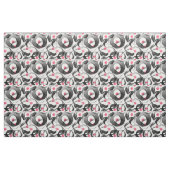 Abstrakte rosa, schwarze Aquarelltöne Stoff (Yard (91,4 cm))