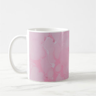 Abstrakte rosa Tapete Kaffeetasse