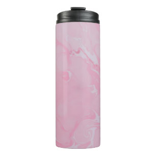 Abstrakte rosa Tapete Thermosbecher