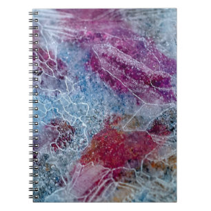 Abstrakte rosa und blaue Malerei Notizblock