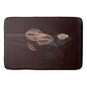 Abstrakte Rosa und Goldgräber Minimalistisch Botan Badematte (Vorderseite)