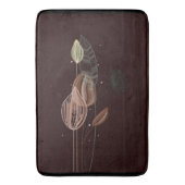 Abstrakte Rosa und Goldgräber Minimalistisch Botan Badematte (Vorderseite Vertikal)