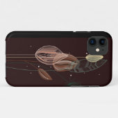 Abstrakte Rosa und Goldgräber Minimalistisch Botan Case-Mate iPhone Hülle (Rückseite (Horizontal))