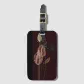 Abstrakte Rosa und Goldgräber Minimalistisch Botan Gepäckanhänger (Vorderseite Vertikal)