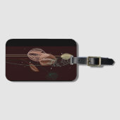 Abstrakte Rosa und Goldgräber Minimalistisch Botan Gepäckanhänger (Vorderseite (Horizontal))