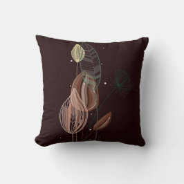 Abstrakte Rosa und Goldgräber Minimalistisch Botan Kissen