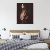 Abstrakte Rosa und Goldgräber Minimalistisch Botan Leinwanddruck (Insitu (Schlafzimmer))